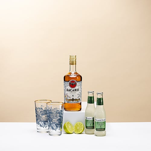 Bacardi Dark & Stormy Gift Box