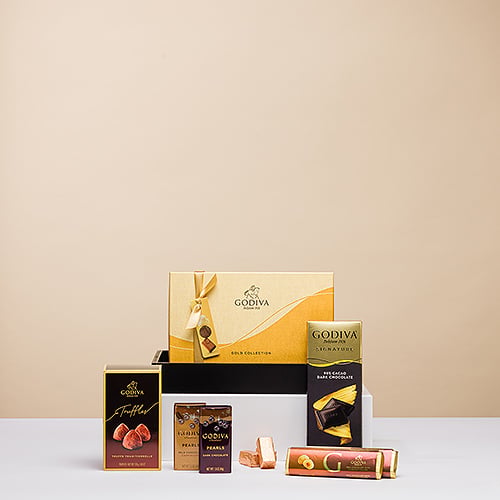 Godiva Black & Gold Gift Tray