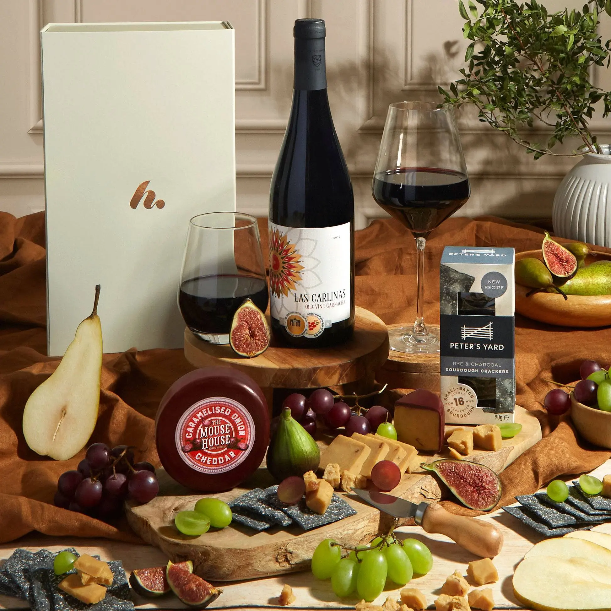 Classic Red Wine & Cheese Gift Box