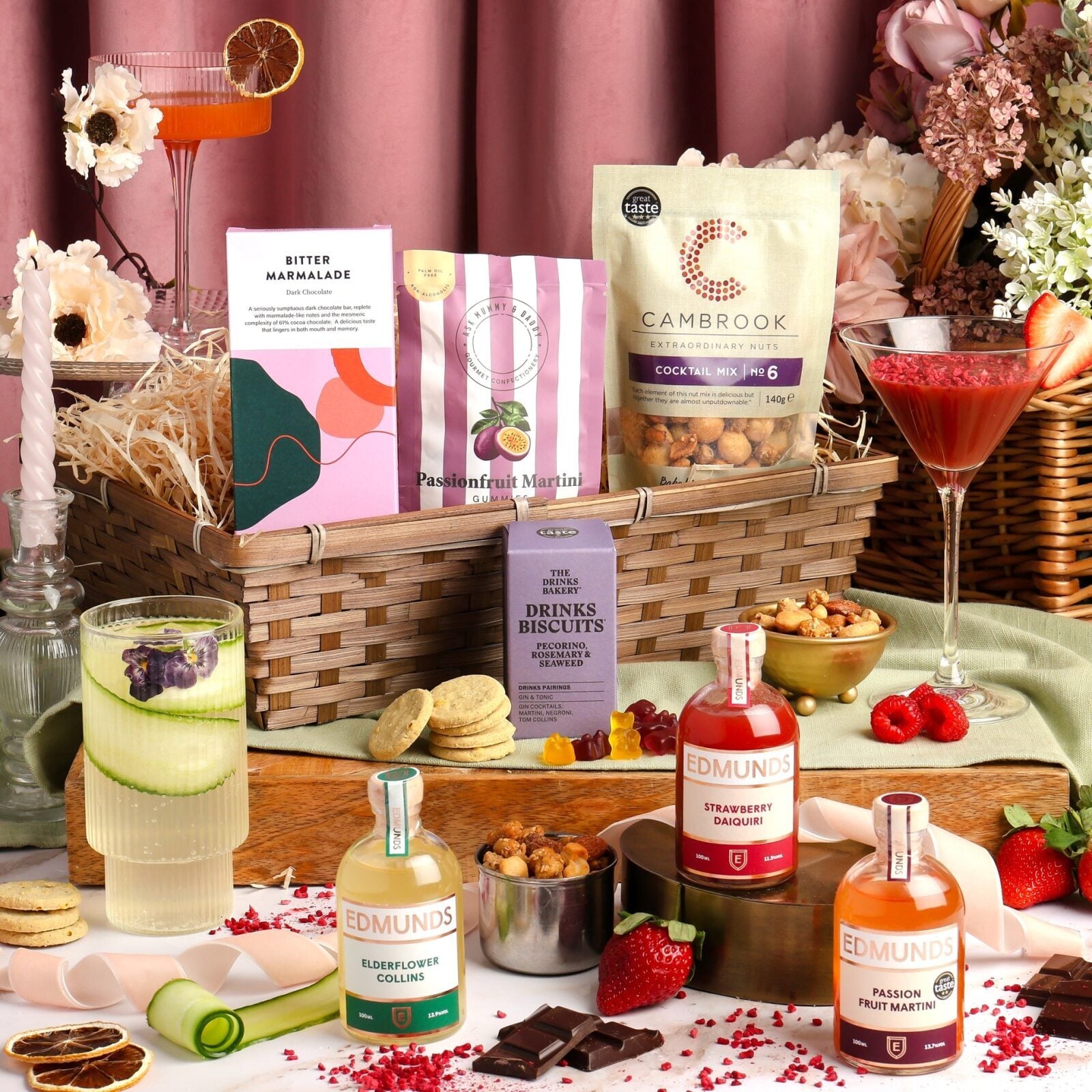 Luxury Cocktail and Treats Hamper