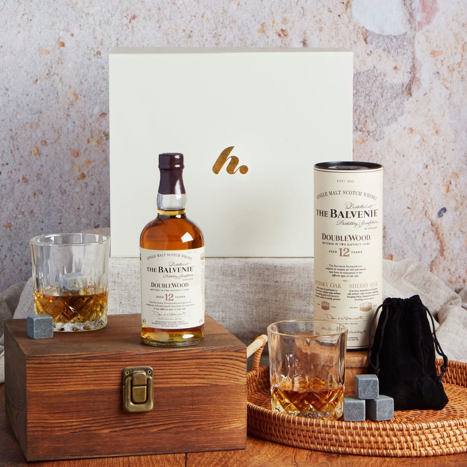 Whisky, Glasses &amp; Whisky Stones Gift