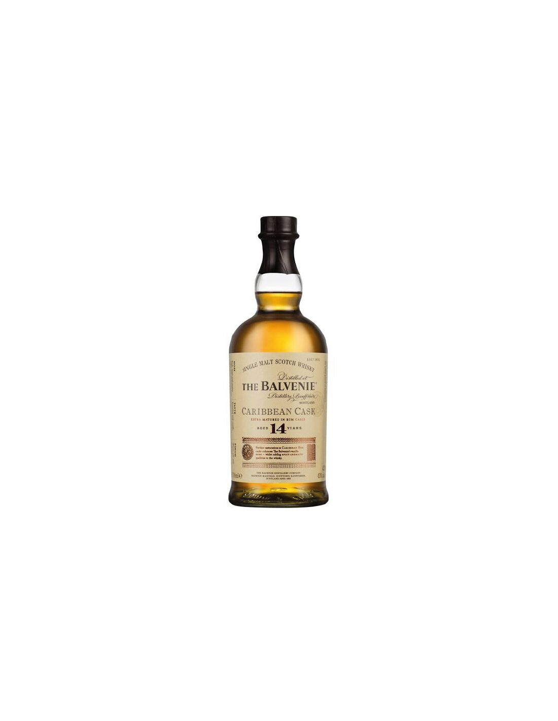 BALVENIE CARIBBEAN CASK WHISKY 14 ANS 43° 70 CL