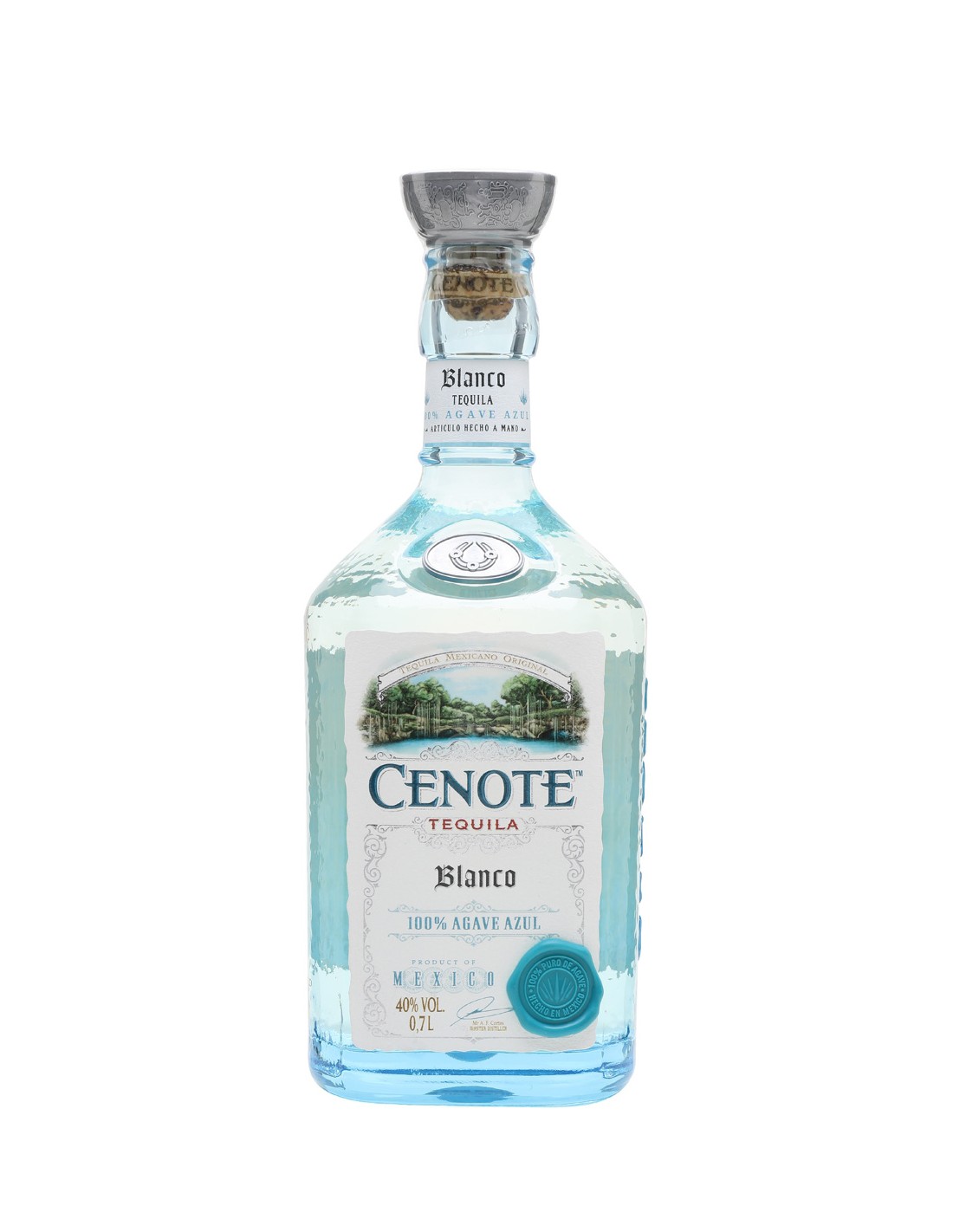 CENOTE BLANCO TEQUILA 40° 70 CL