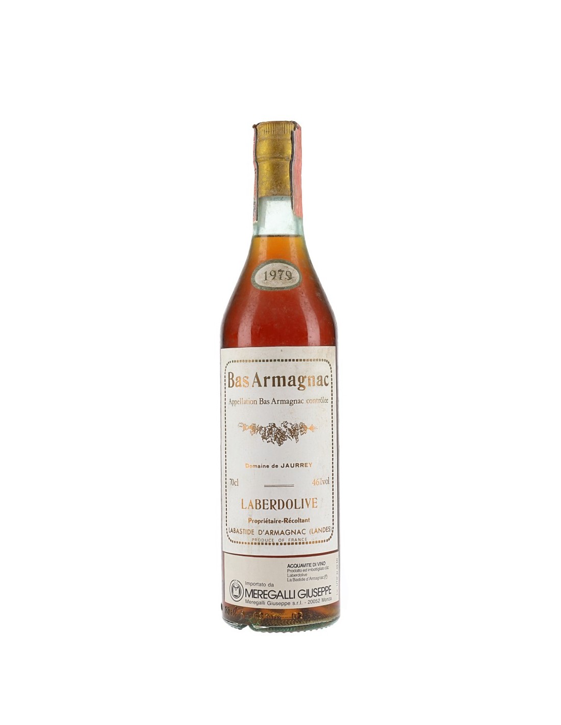 LABERDOLIVE ARMAGNAC 44° 70 CL 1979
