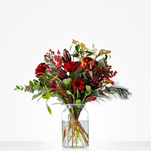 Christmas bouquet "Traditional red (Small)