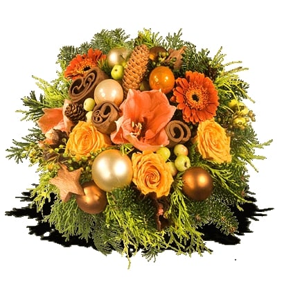 Christmas biedermeier Orange gold (Small)