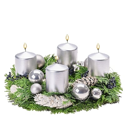 Advents wreath Silver (Small)