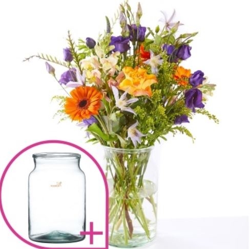 Bouquet spring sun on a vase (Small)