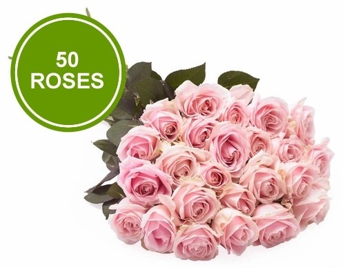 Bouquet 50 Large Pink Roses
