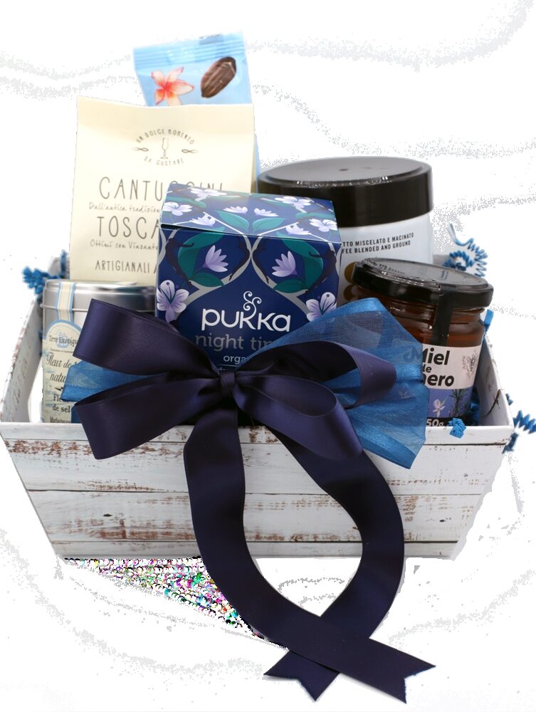 Blue moment treat basket