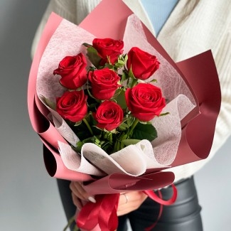 7 Red Roses Korean Style