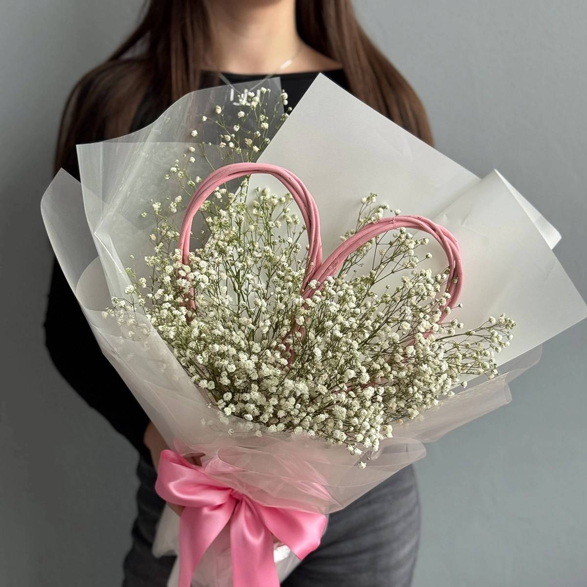 Bouquet "Heart of Gypsophila"