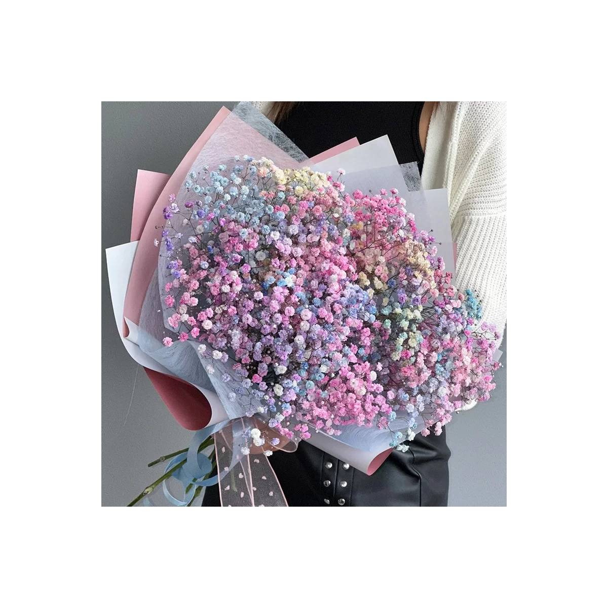 Bouquet of Gypsophila "Rainbow"
