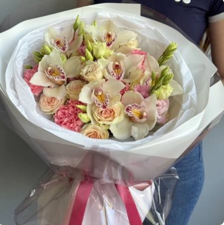 Box of Pink Orchids