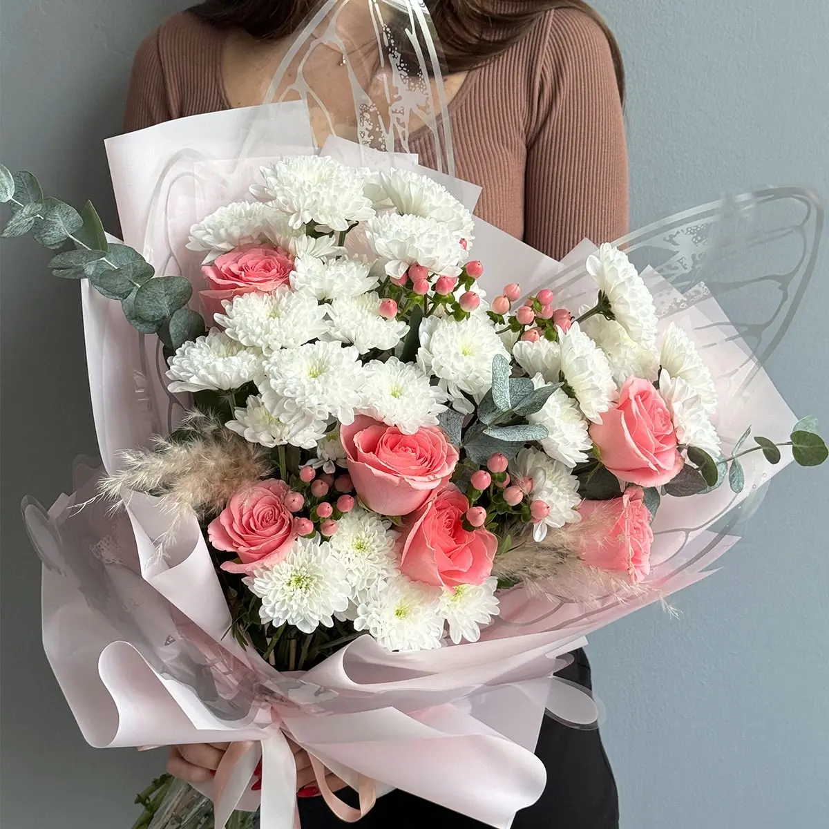 Bouquet-Butterfly "Silver Wing"