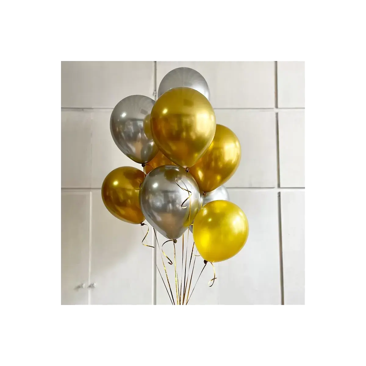 Gold and Silver Balloons