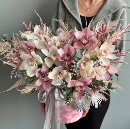 Winter Box with Orchids