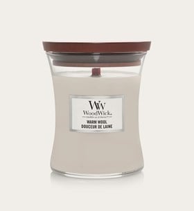 Woodwick Scented Candle Medium Warm Wool