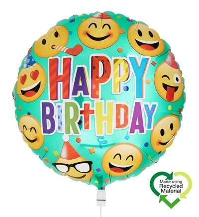 Balloon Eco Smiley Emoji Birthday