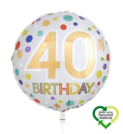 Balloon Eco 40 Birthday