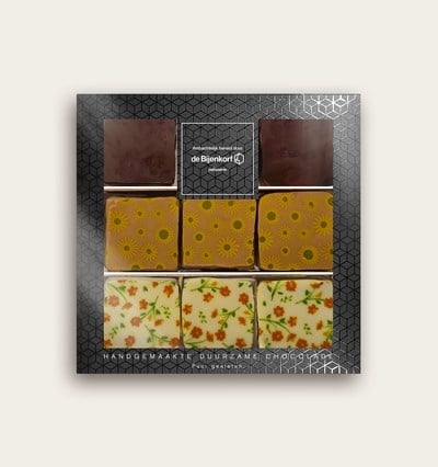 Chocolate Bijenkorf Bonbons Box 9 Pieces