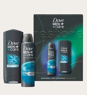 Dove Men+Care Clean Comfort Duo Shower Gift Set