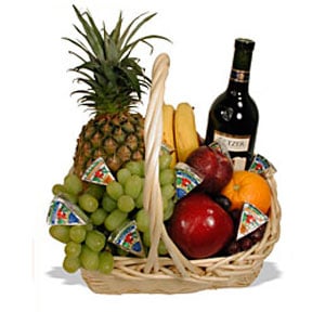 #06 Good Fruit, Wine & Cheese Basket