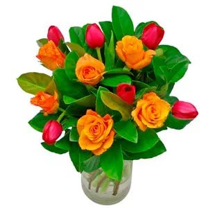 ROSE AND TULIP BOUQUET