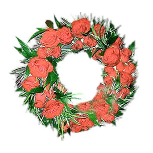 Red Roses Wreath