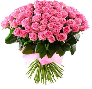 Pink Roses Flower Bunch
