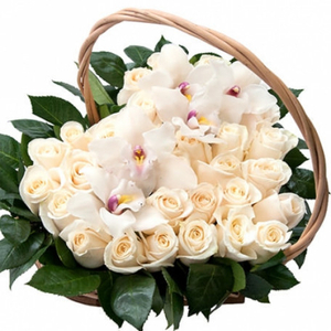 A basket of flowers
