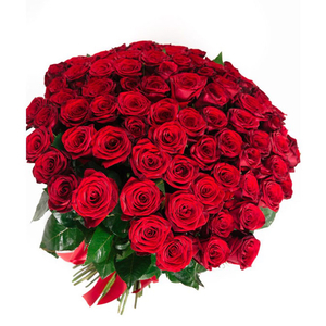 101 red roses bunch