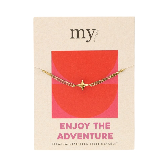 My Jewelery | Bracelet gold | Enjoy the Adventure