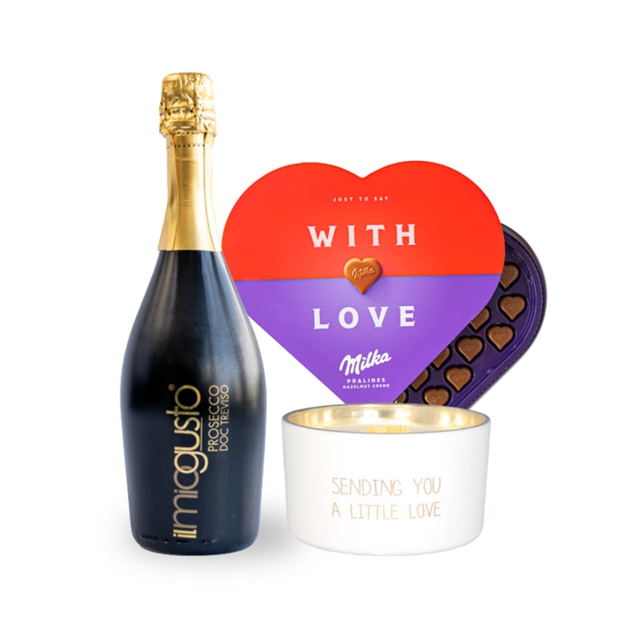 Milka Pralines | Il Miogusto Prosecco | My Flame Lifestyle candle