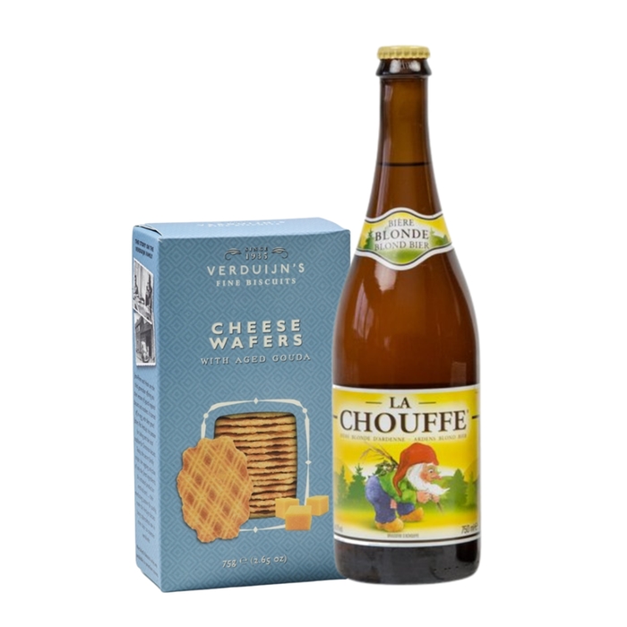 La Chouffe Blond 750ml | Cheese Wafers 75g