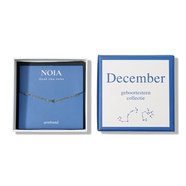 Noia Jewellery | Birthstone bracelet December | Gold-colored