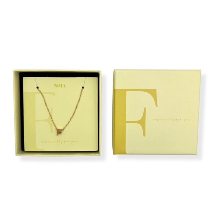 Noia Jewelery | Necklace with letter | Gold | F
