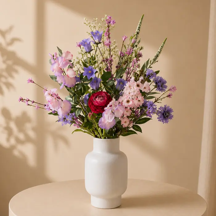 Zijden kunstbloemen | Boeket Kleurenpracht