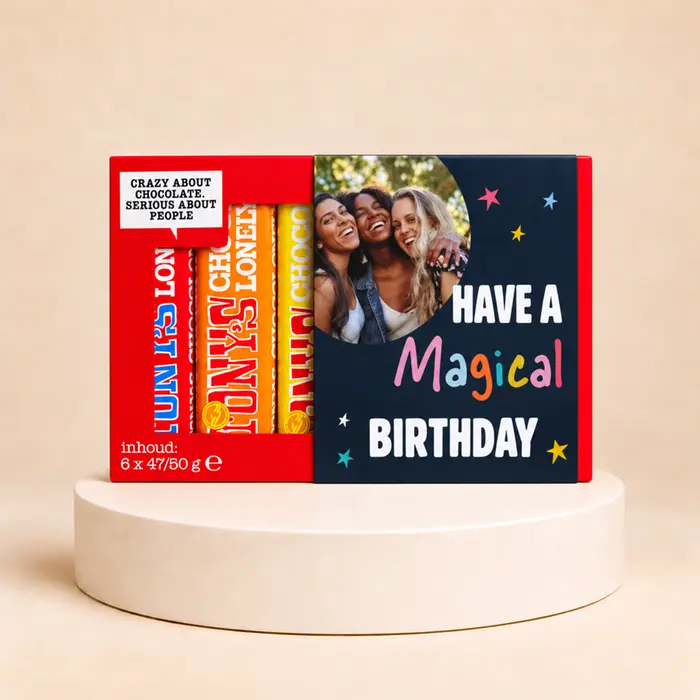 Tony’s Chocolonely | Proeverijtje | Birthday met eigen foto | 288g