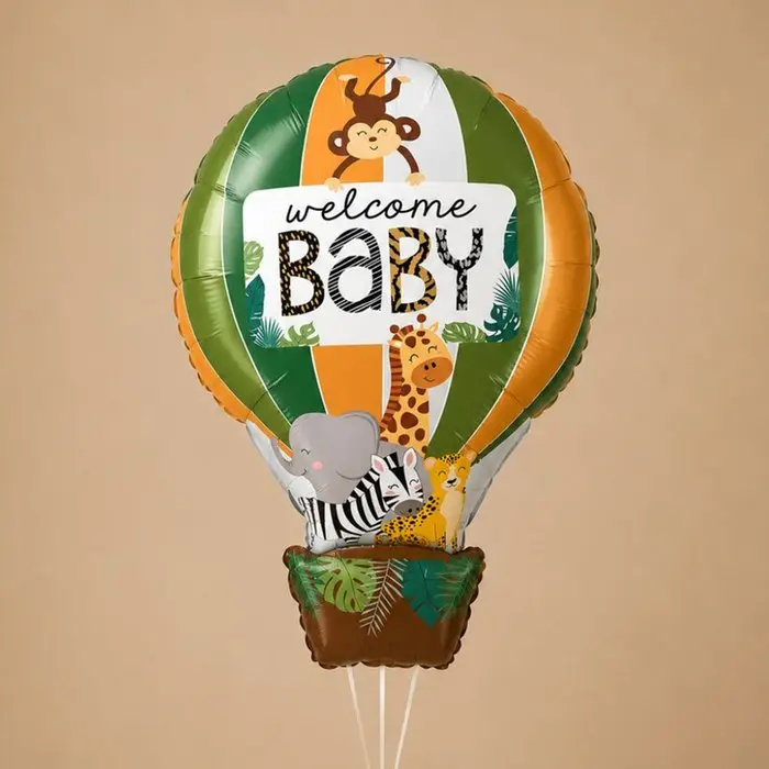 Ballon | XL | Safari luchtballon | Welcome Baby