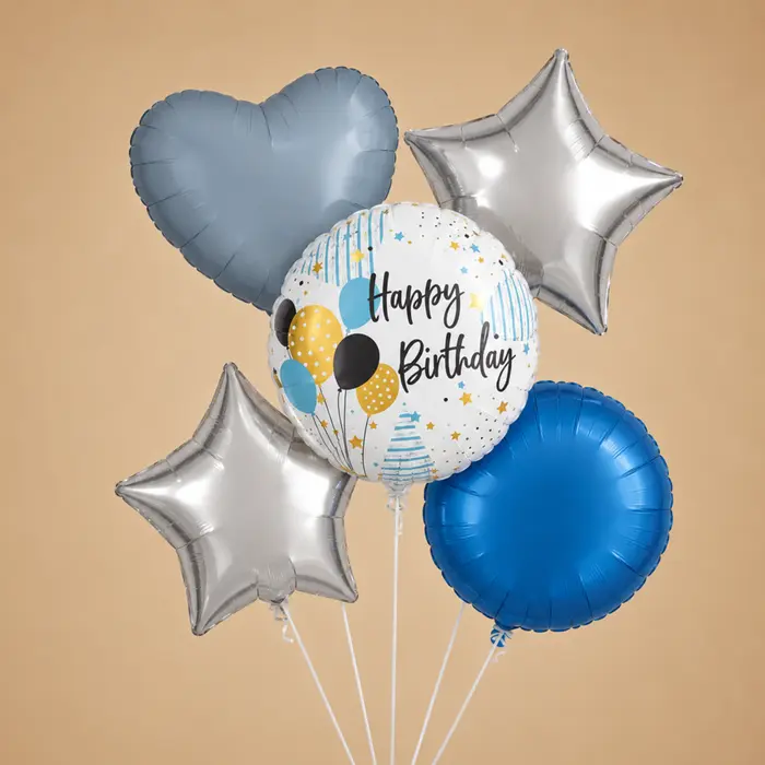 Ballonnen | Tros van 5 | Happy Birthday