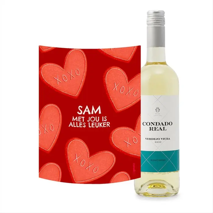 Condado Real | Verdejo - Viura | Love met eigen naam | 750 ml