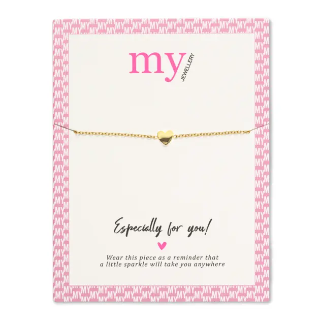 My Jewellery | armband hartje | goudkleurig