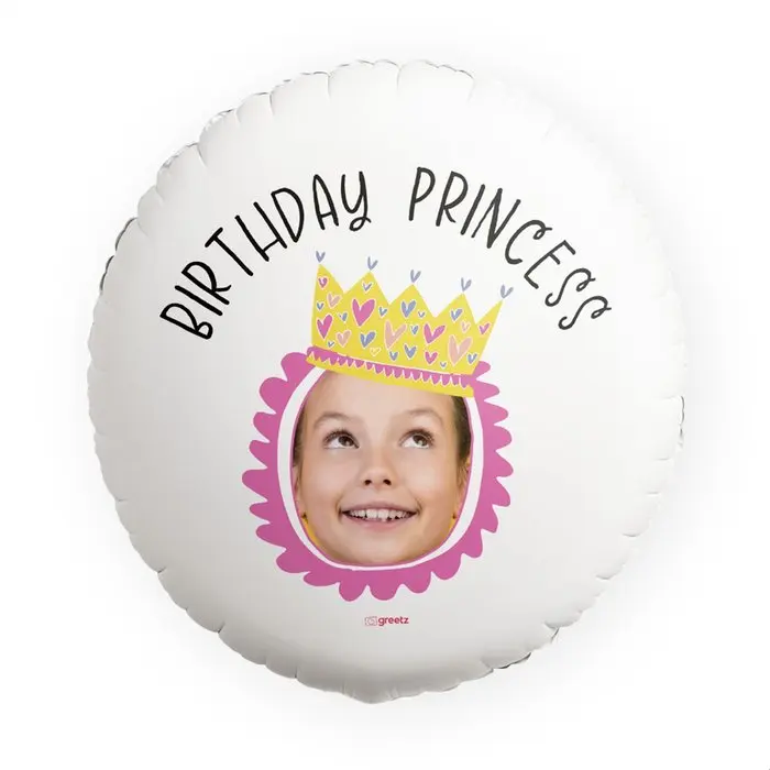 Ballon | Birthday Princess | Foto aanpasbaar
