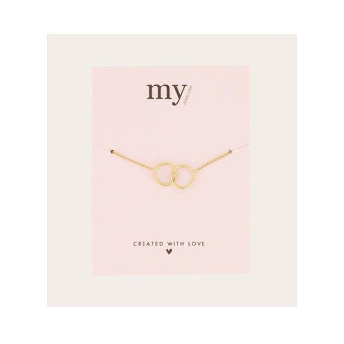 My Jewelery | Bracelet forever connected | Gold colored
