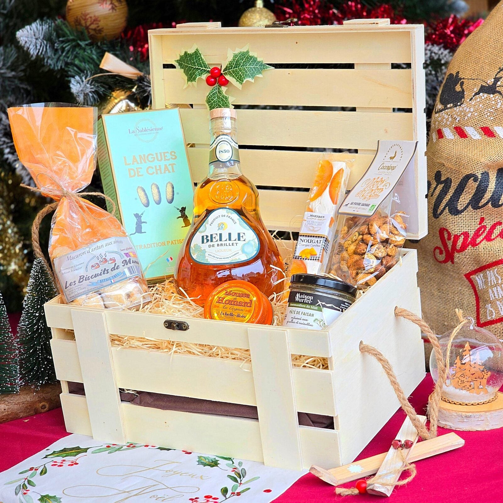 "La Belle des FÃªtes" Wooden Gourmet Box