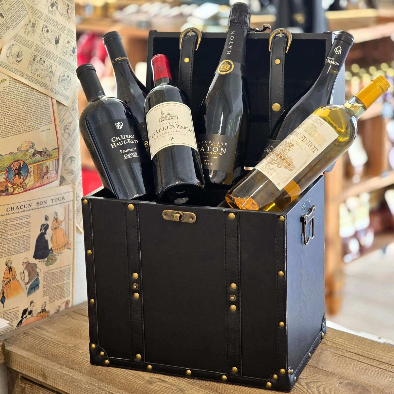 THE Chest of the Tall Wines - Collection of 6 Bottles