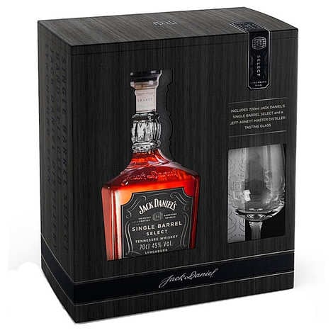 Jack Daniel's Whisky single barrel gift box with 1 glass