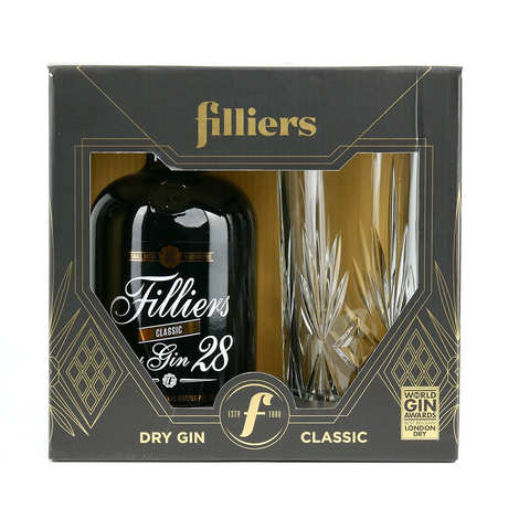 Filliers dry gin 28 and the glass (Gin from Belgium) - 46%