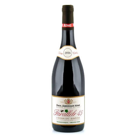 Organic C´tes du Rh´ne red wine Parallle 45